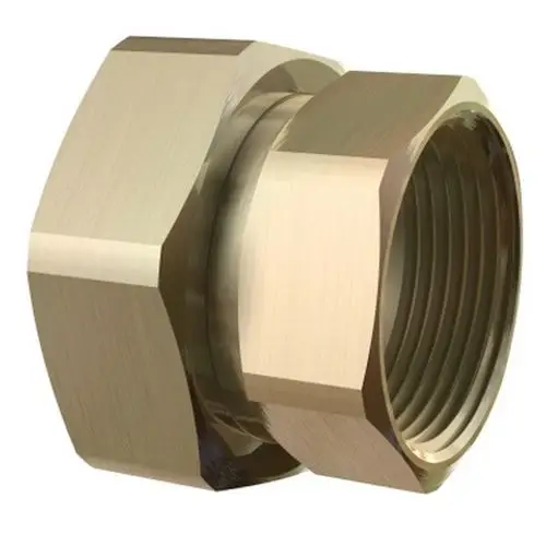 Ta Anschlussteil mit Innengewinde und freilaufender Mutter, aus Messing, hergestellt von IMI Hydronic Engineering, für Rohrverbindungen in hydraulischen Systemen.